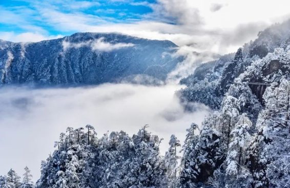 冬季,来邂逅大明山的冰雪奇缘 大明山雪景